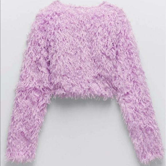 Feather Cropped Sweater - Picture 3 of 3